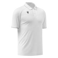 Aulos Polo WHT/SLV M Teknisk poloskjorte - Unisex