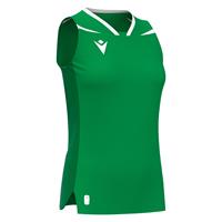 Lily Eco Sleeveless Shirt GRN/WHT XL Teknisk kamp og treningsdrakt - Dame